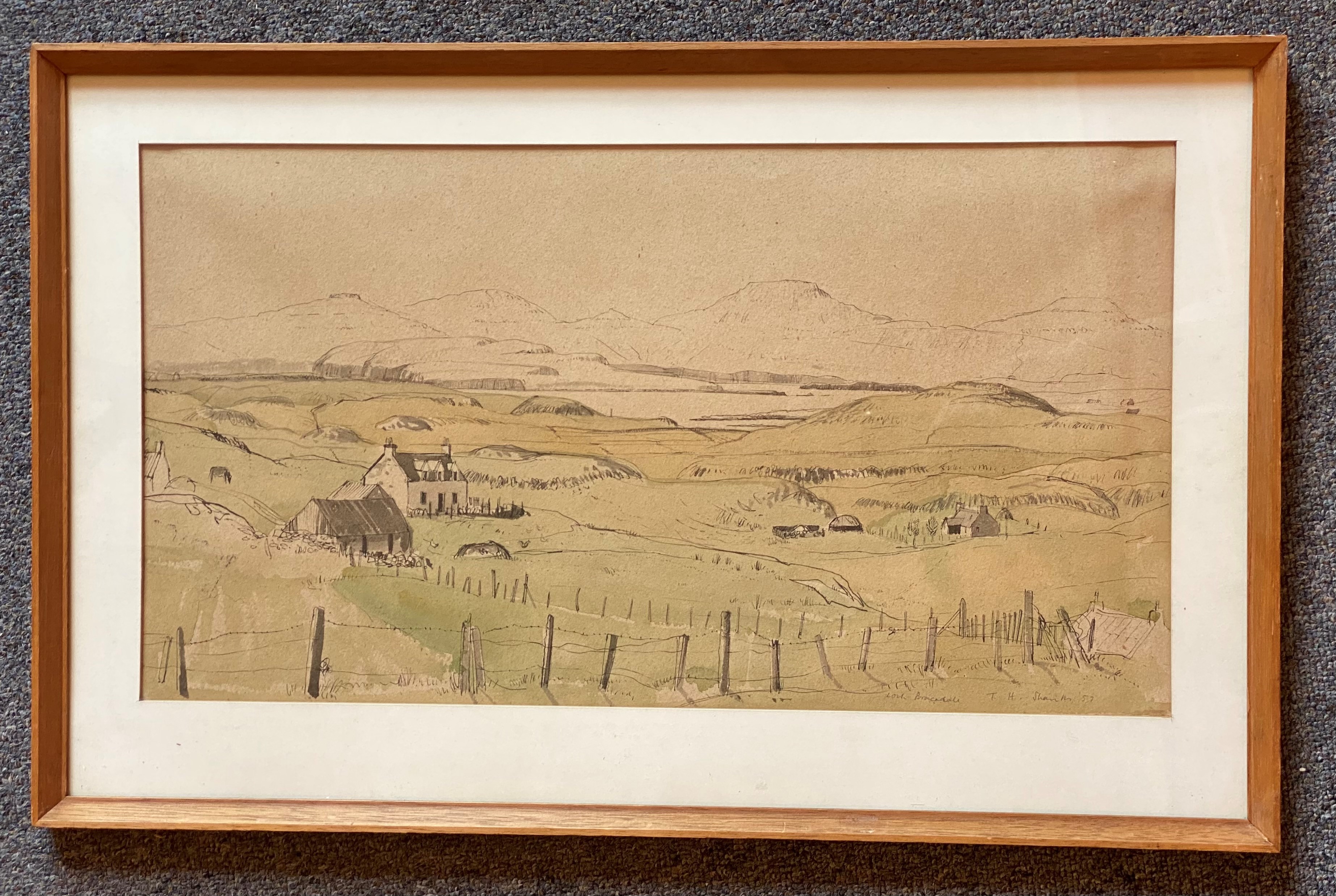 Tom Hovell Shanks RSW RGI PAI Signed watercolour Borrodale Loch Scotland