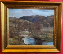 Joseph Morris Henderson RSA (1863-1936) Scottish landscape oil painting