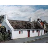 Robert Burns Cottage Alloway. Oil on Board Signed by Maji Bremner