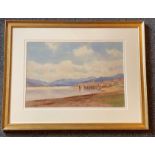 Captain George Drummond Fish signed watercolour "Castle Moyle" Isle of Skye