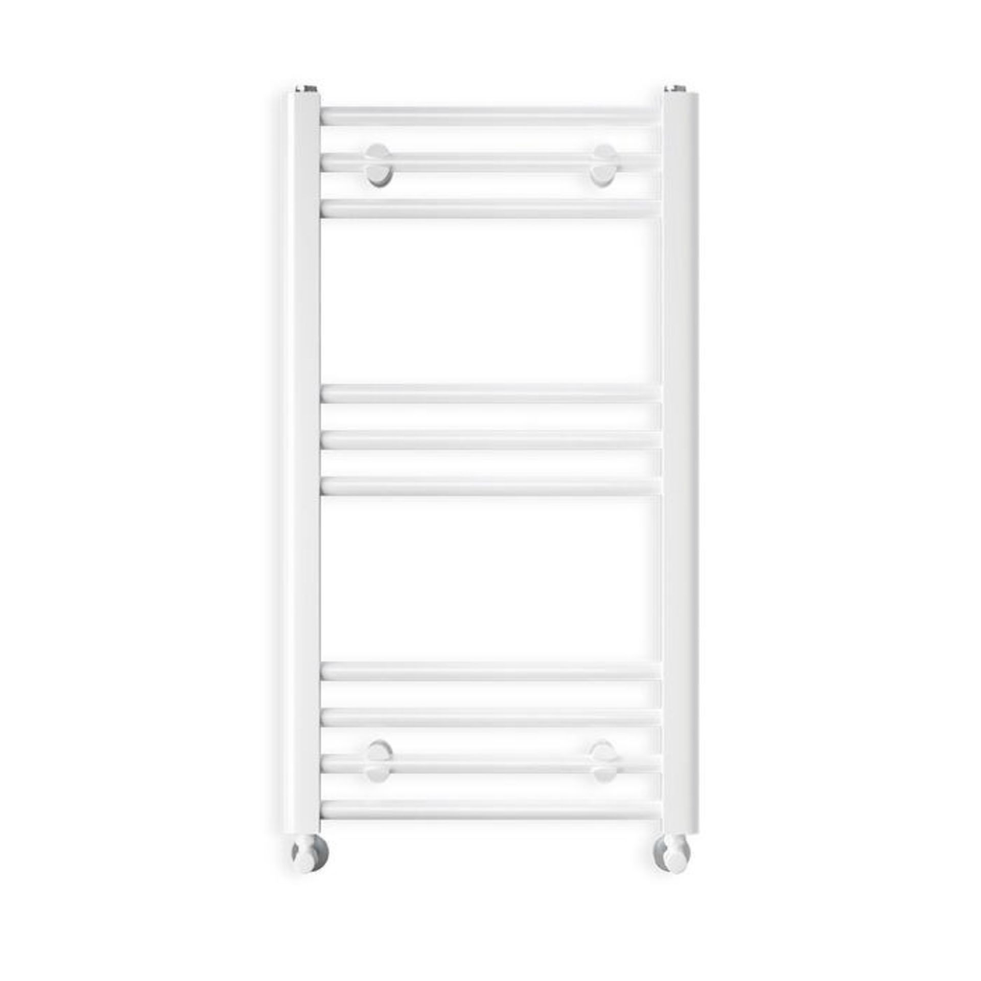 (HM132) 600x500mm White Matt Heated Towel Radiator..Made from low carbon steel Finished with a ... - Image 2 of 2
