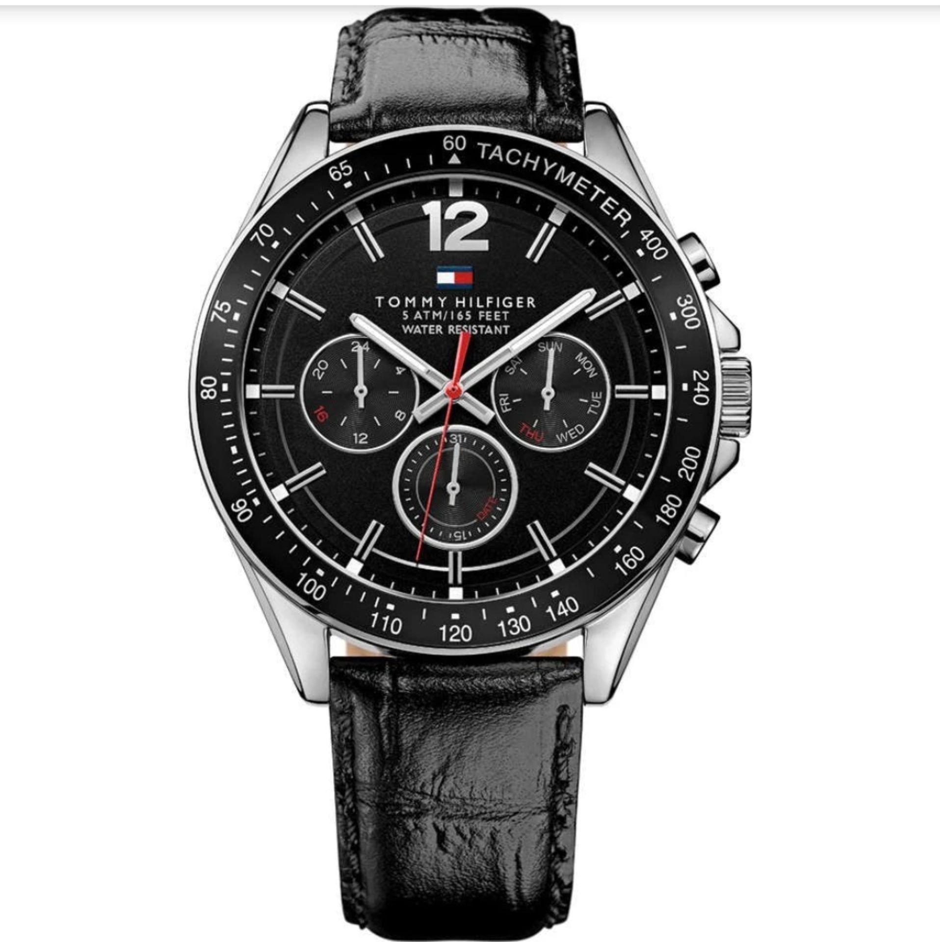 Men's Tommy Hilfiger Multi-Function Leather Strap Watch 1791117æ Men's Tommy Hilfiger Watch