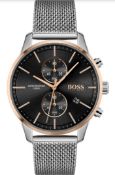 Hugo Boss 1513805 Men's Associate Stainless Steel Mesh Band Chronograph Watch