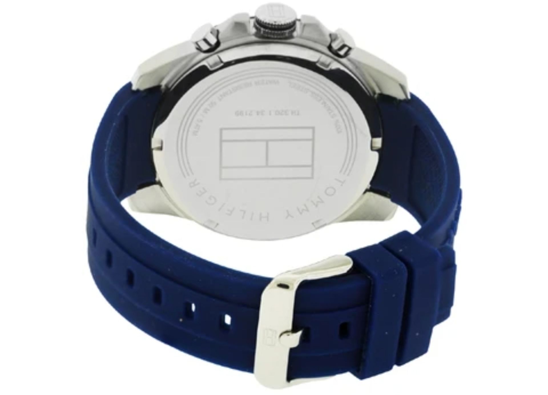 Tommy Hilfiger 1791349 Decker Blue Silicone Strap Quartz Chronograph Watch - Image 3 of 6