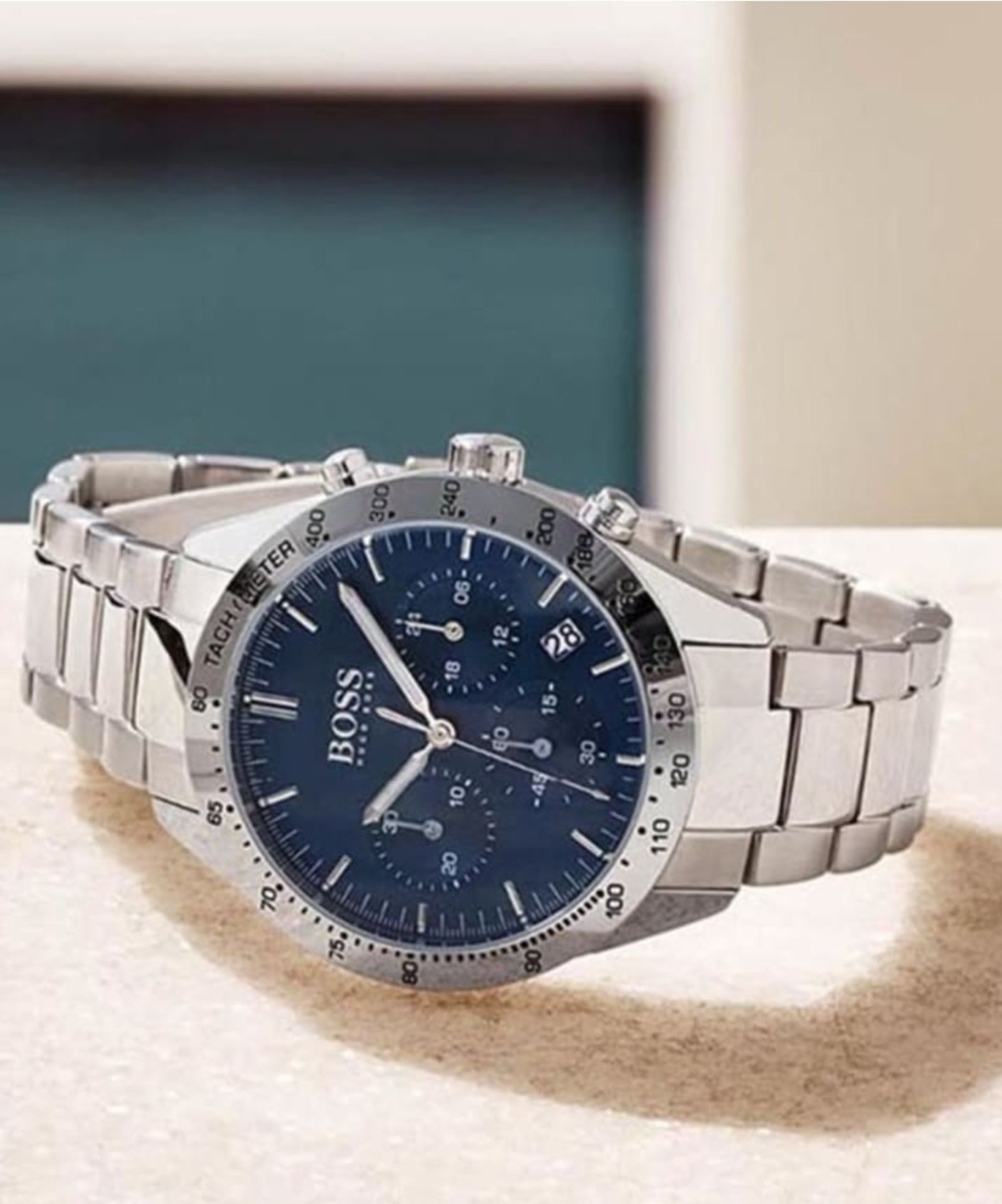 Hugo Boss 1513582 Men's Hero Lux Sport Silver Bracelet Chronograph Watch - Image 3 of 5