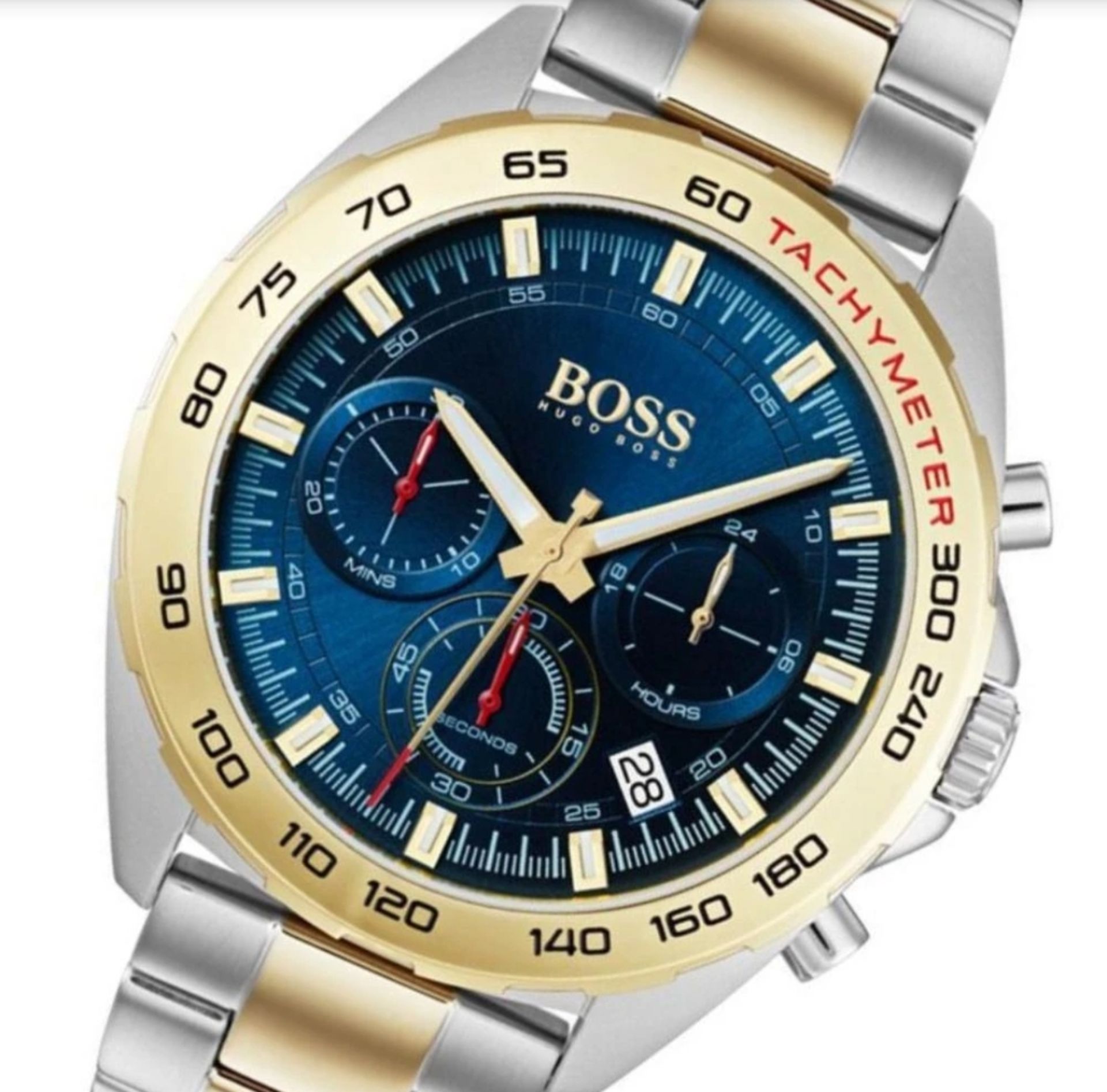 Hugo Boss 1513667 Men's Sport Intensity Two Tone Gold & Silver Chronograph Watch - Image 2 of 5