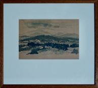 MARY ARMOUR RSA RSW RGI (SCOTTISH 190 -2000), Ben Lomond from Arn Prior, signed Ink & Wash Study
