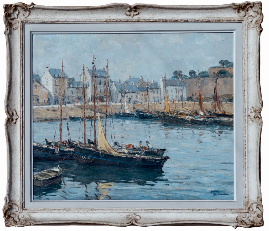 ANDRÉ BERONNEAU (French 1896-1973), Belle Isle, signed Oil Painting