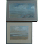 HUGH MCINTYRE (SCOTTISH b.1943), Solway Firth, Mixed Media Painting and One other (2)