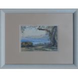 MONOGRAMMED, Coastal Landscape, Watercolour