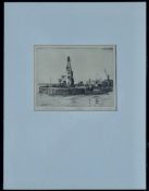 WILFRED C. APPLEBY (SCOTTISH 1889-1954), Yacht Club Dersan, signed Etching