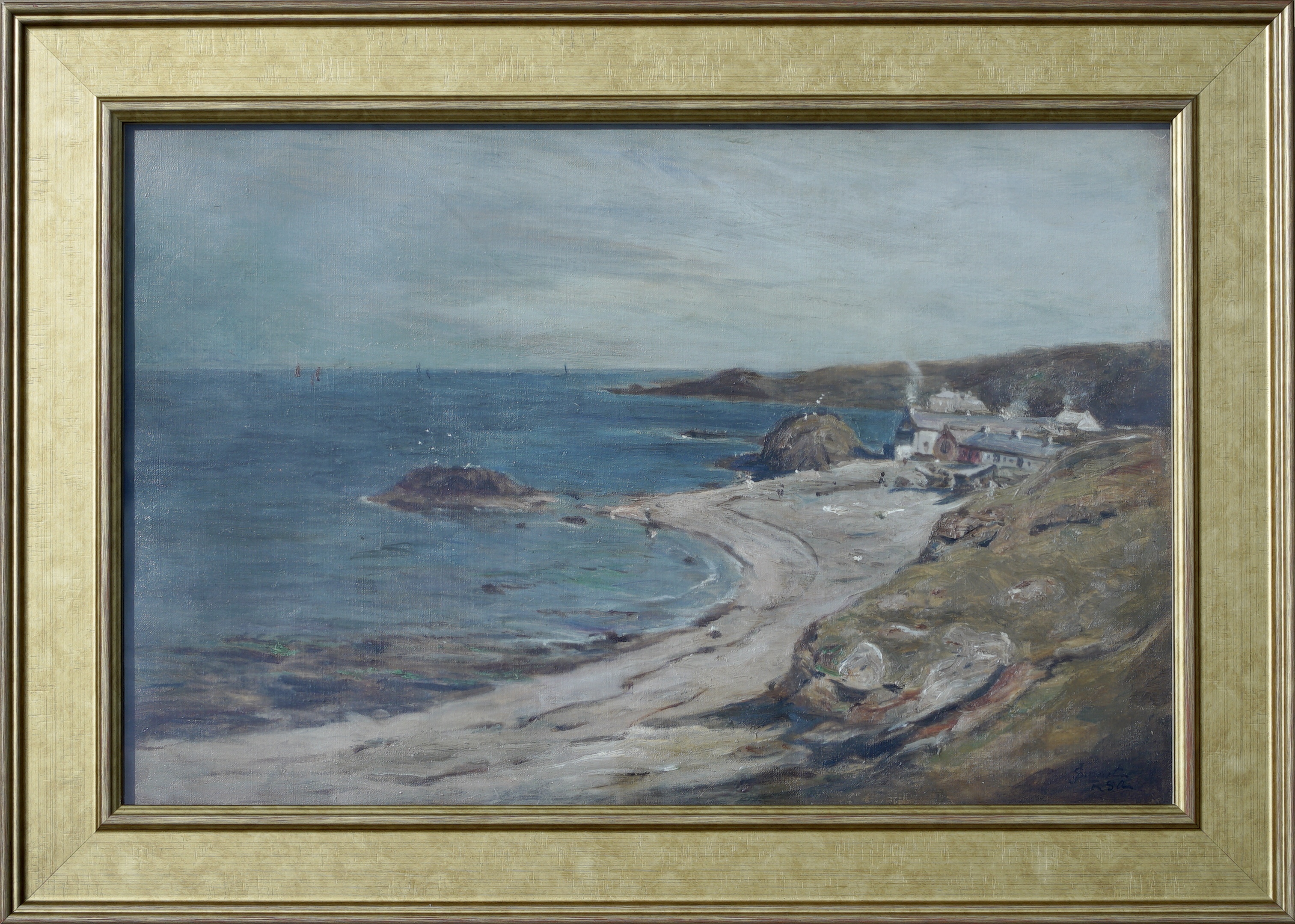 JOHN SMART RSA (SCOTTISH 1838-1899), Along the Coast, Signed Oil Painting