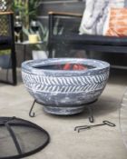 (R3O) 1x La Hacienda Idris Clay Firebowl (H43cm x D49cm)