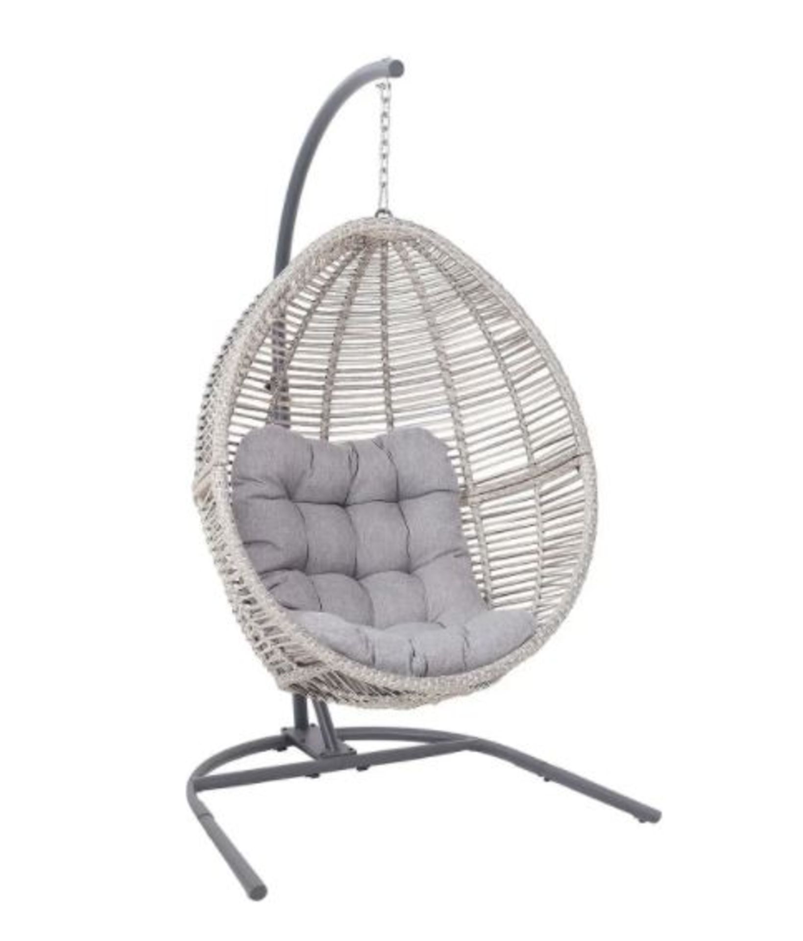 (R8E) 1x Florence Hanging Chair RRP £280. With 1x Cushion. (H198 x W116 x D118cm) - Image 2 of 3