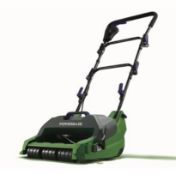 (R3M) 3x Items. 2x Powerbase 32cm 400W Electric Cylinder Lawn Mower. 1x Flymo EasiGlide 360V (No Bo