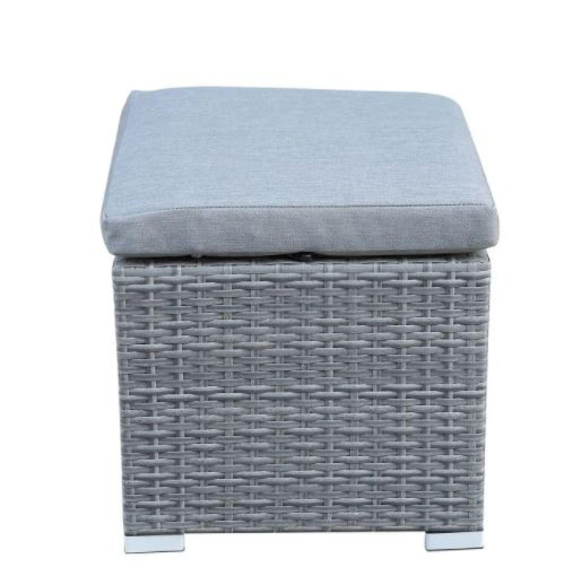 1x Bambrick Cube. 8 Seater Grey Rattan Cube Garden Furniture Set. RRP £800 - Image 4 of 8