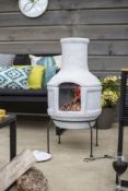 (R3O) 1x La Hacienda Margaretta Clay Chimenea (H87x D40cm)