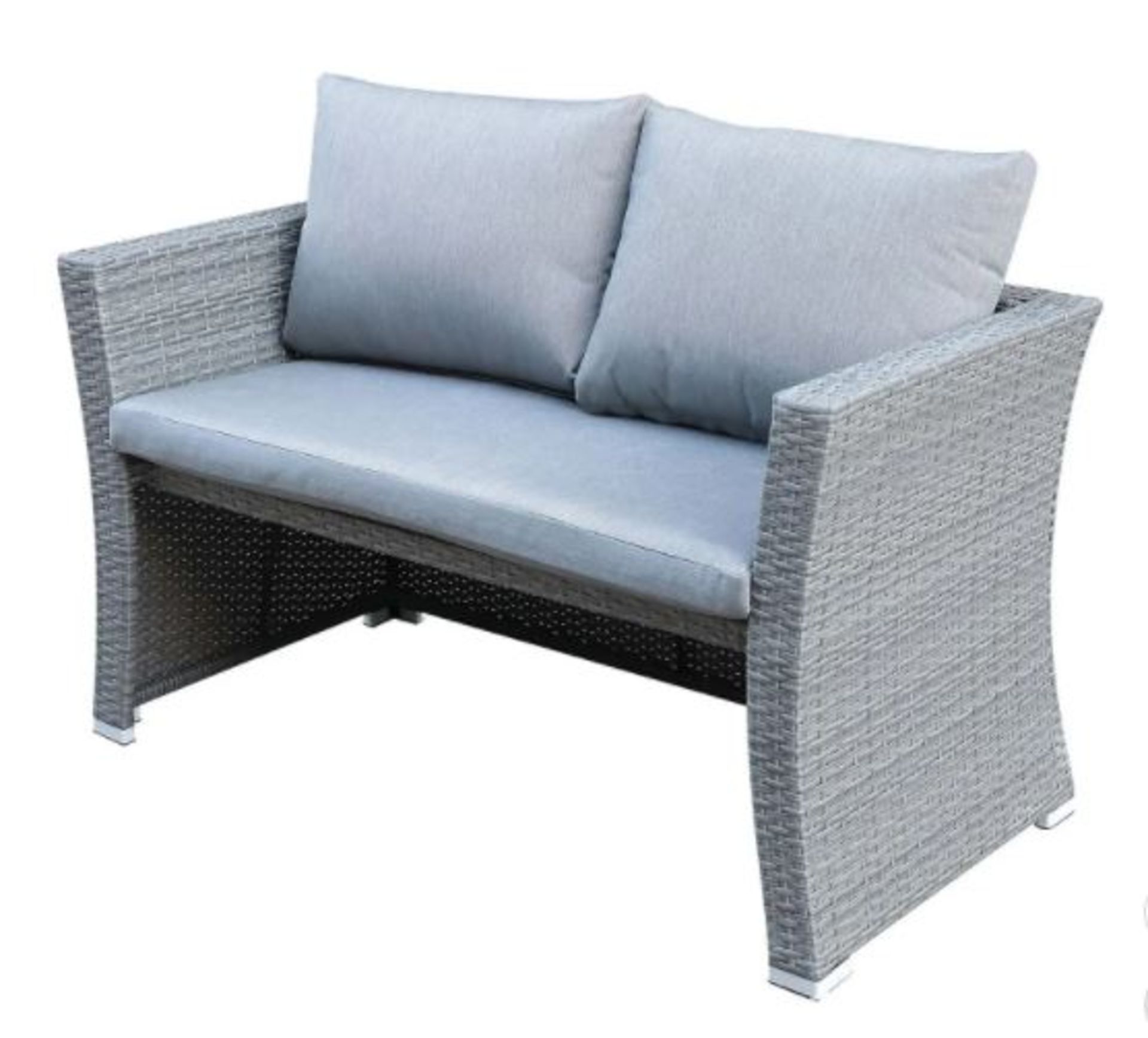 1x Bambrick Cube. 8 Seater Grey Rattan Cube Garden Furniture Set. (Unit Does Not Have Table – RRP £ - Image 3 of 9