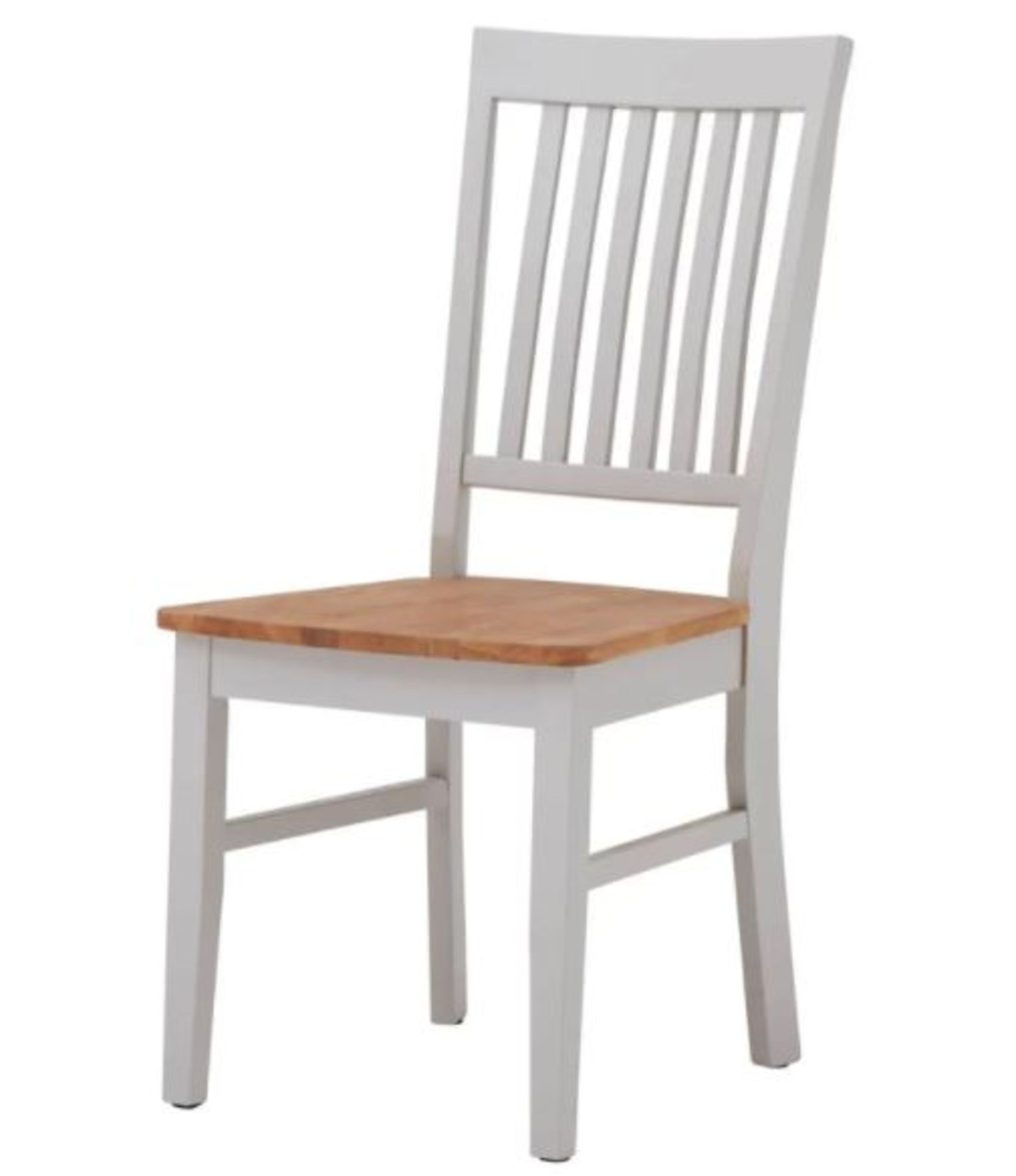 (R7M) 3x Henlow Dining Chairs RRP £150. Solid Oak Topped Chairs. (H95x W43.5x D59cm)