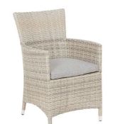 (R5L) 1x Hartington Florence Collection Rattan Armchair With 2x Cushions.