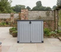 (R16) 1x Keter Store It Out Ace RRP £160. 1200L Grey / Graphite. (W145.5x D82x H123cm)