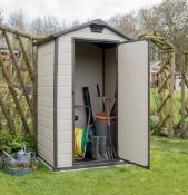 (R16) 1x Keter Maintenance Free Shed 4x6 (L130x W192x H198cm)