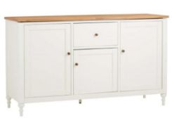 (R3N) 1x Laura Sideboard RRP £250. (H)80 x (W)139 x (D)45cm