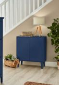 (R7H) 1x Hamilton Hallway Cabinet Navy RRP £60