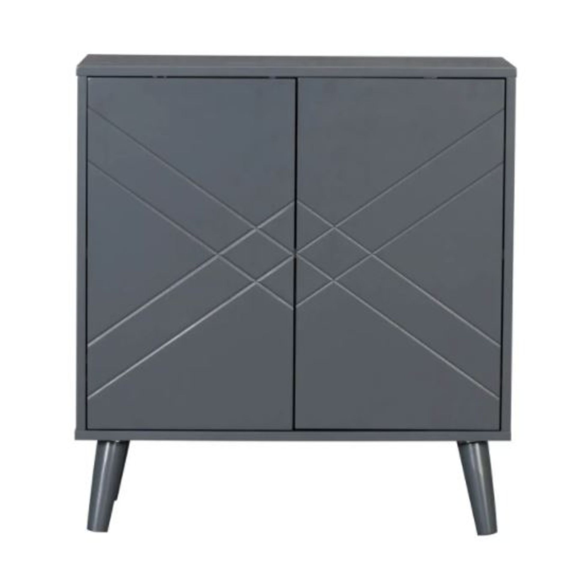 (R7G) 2x Hamilton Hallway Cabinet Charcoal RRP £60 Each - Image 3 of 5