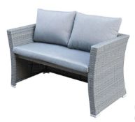 2 x Bambrick 2 seater rattan sofas.