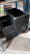 (R5I) 5x Black Planter (70x 34x 25cm)