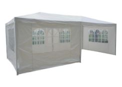 (R16) 1x Party Gazebo 3M x 6M RRP £140. Powder Coated Steel Frame. (H260x W600x D 300cm)