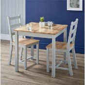 (R9A) 1x Mortimer Pine Dining Set With 2 Chairs