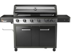 (R16) 1x Fervor Ranger 610 6 Burner Gas BBQ RRP £600. Dimensions (H1170x D600x W1750mm).