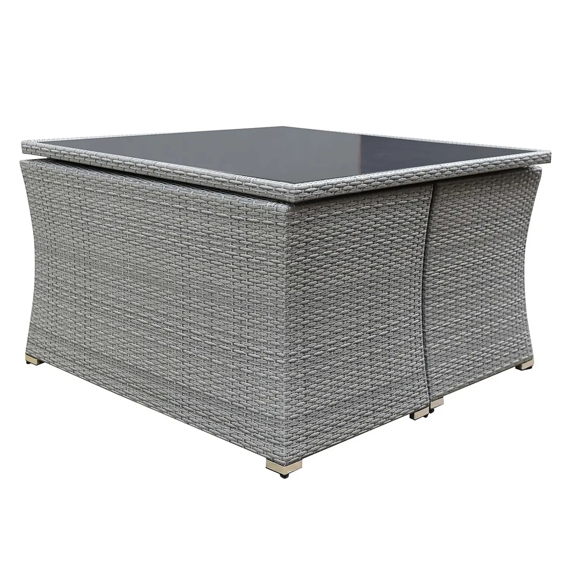 1x Bambrick Cube. 8 Seater Grey Rattan Cube Garden Furniture Set. (Unit Does Not Have Table – RRP £ - Image 8 of 9