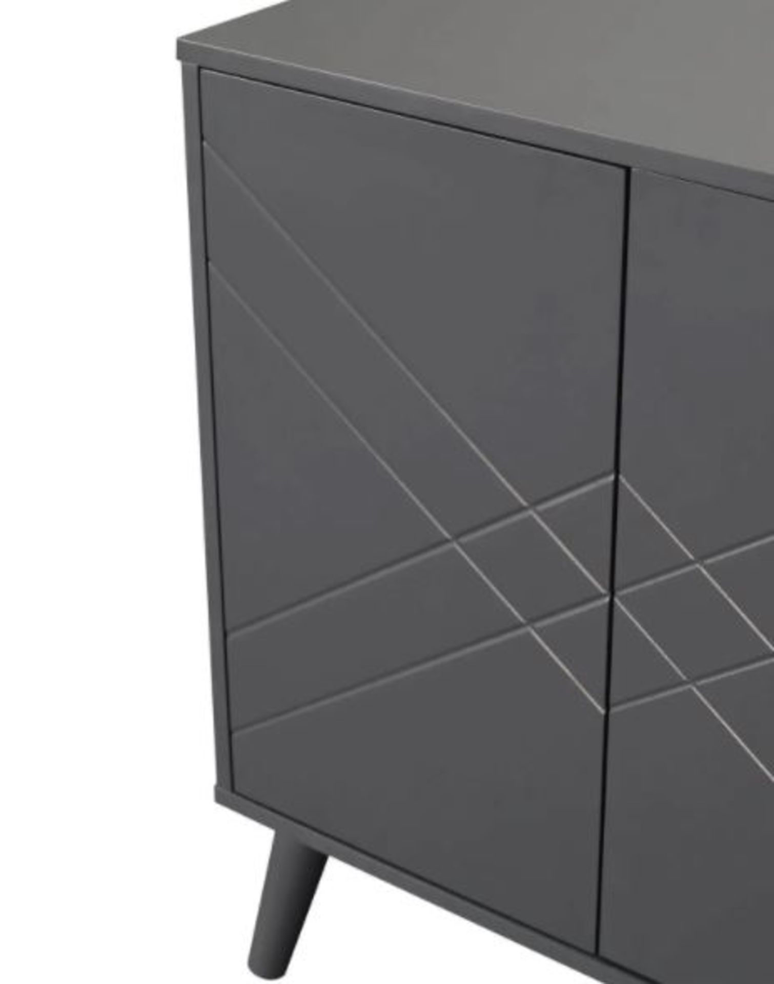 (R7G) 2x Hamilton Hallway Cabinet Charcoal RRP £60 Each - Image 4 of 5
