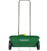 (R4A) 3x Items. 1x Evergreen Easy Spreader +. 1x Powerbase 30cm 450W Electric Grass Trimmer. 1x Ho