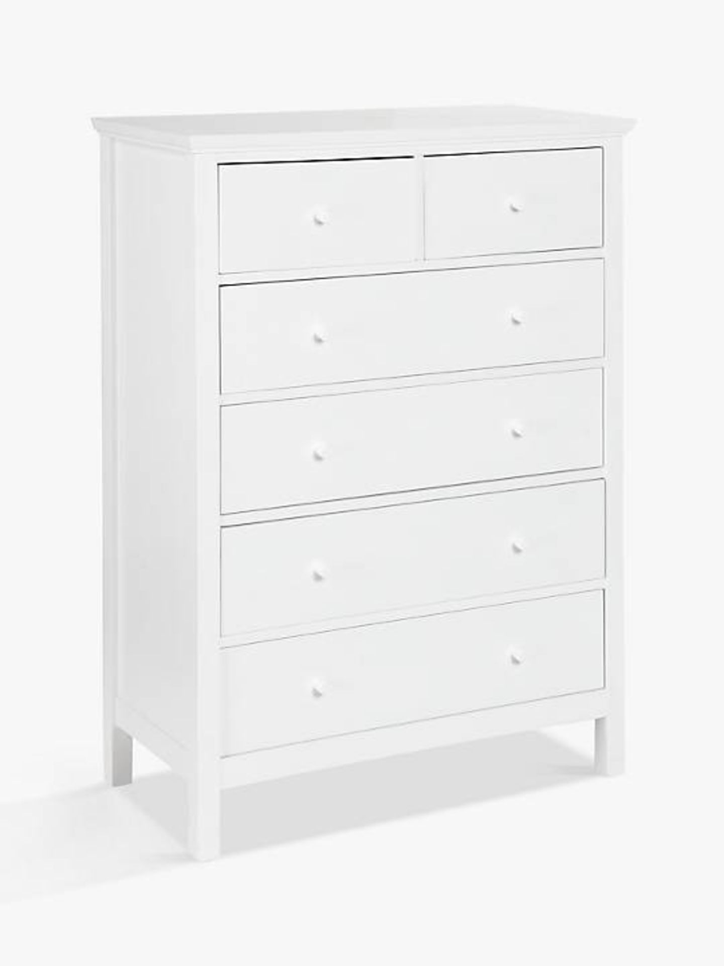 P002933607 John Lewis & Partners Wilton 6 Drawer Chest, White