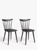 P003025824 John Lewis & Partners Spindle Dining Chair, Set of 2