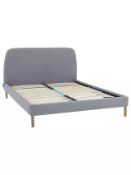 P002934980 Simba Upholstered Bed Frame with Headboard, Double