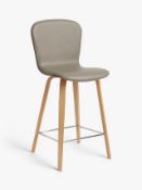 P002982514 John Lewis & Partners Kasper Leather Bar Chair