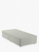P002937389 John Lewis & Partners Non Sprung 2 Drawer Storage Upholstered Divan Base, Single