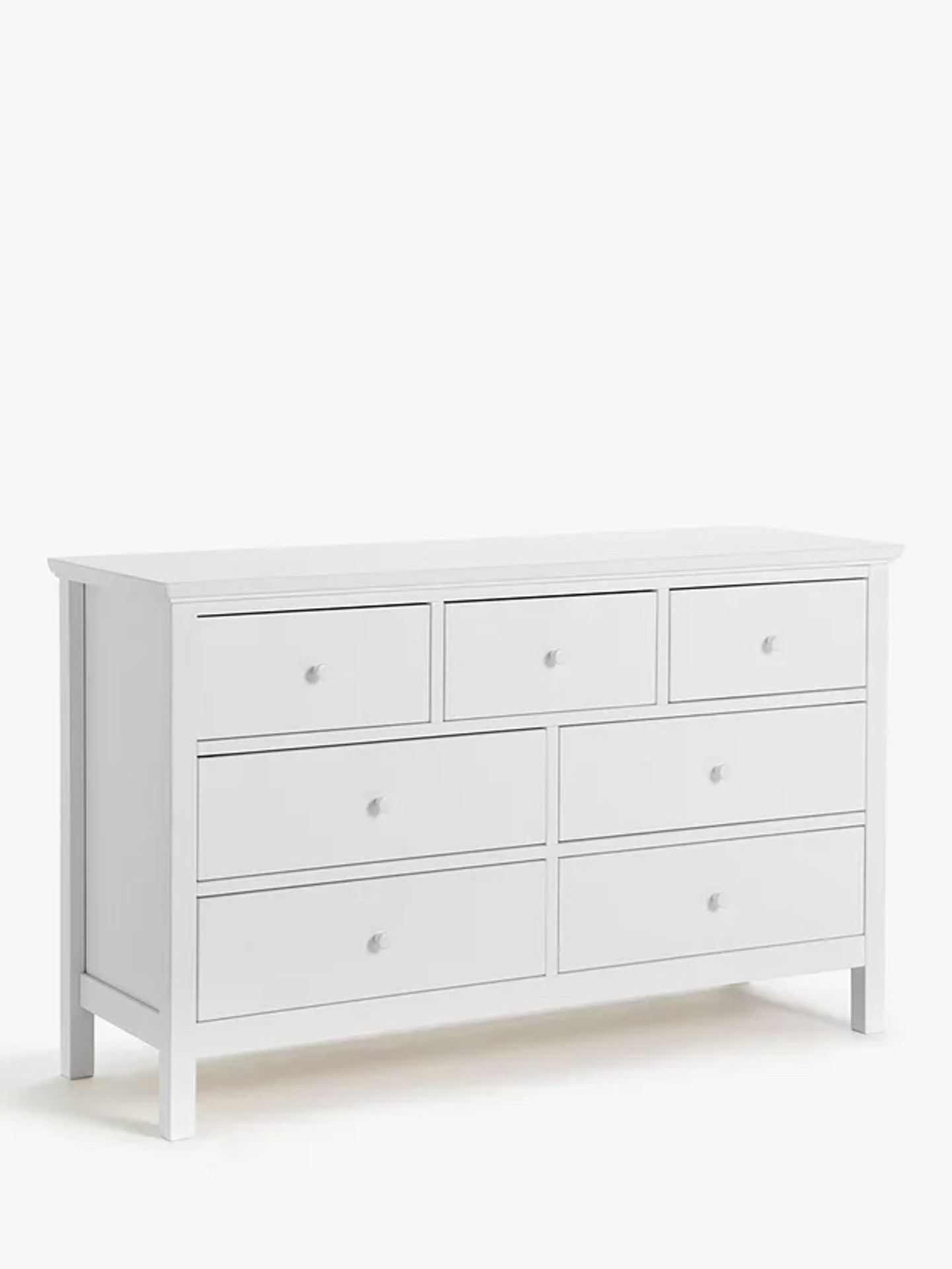 P002954340 John Lewis & Partners Wilton 7 Drawer Chest, White