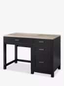 P002988372 Alphason Carver Lift-Top Sit/Stand Storage Desk, Black