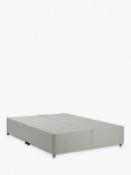 P002999066 John Lewis & Partners Non-Sprung Two Drawer Divan Storage Bed, Light Grey, King Size