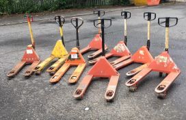 8x Pallet Trucks - Job Lot for Spares or Repairs