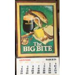1971 Vintage Guinness Calendar Month Print –The Big Bite”