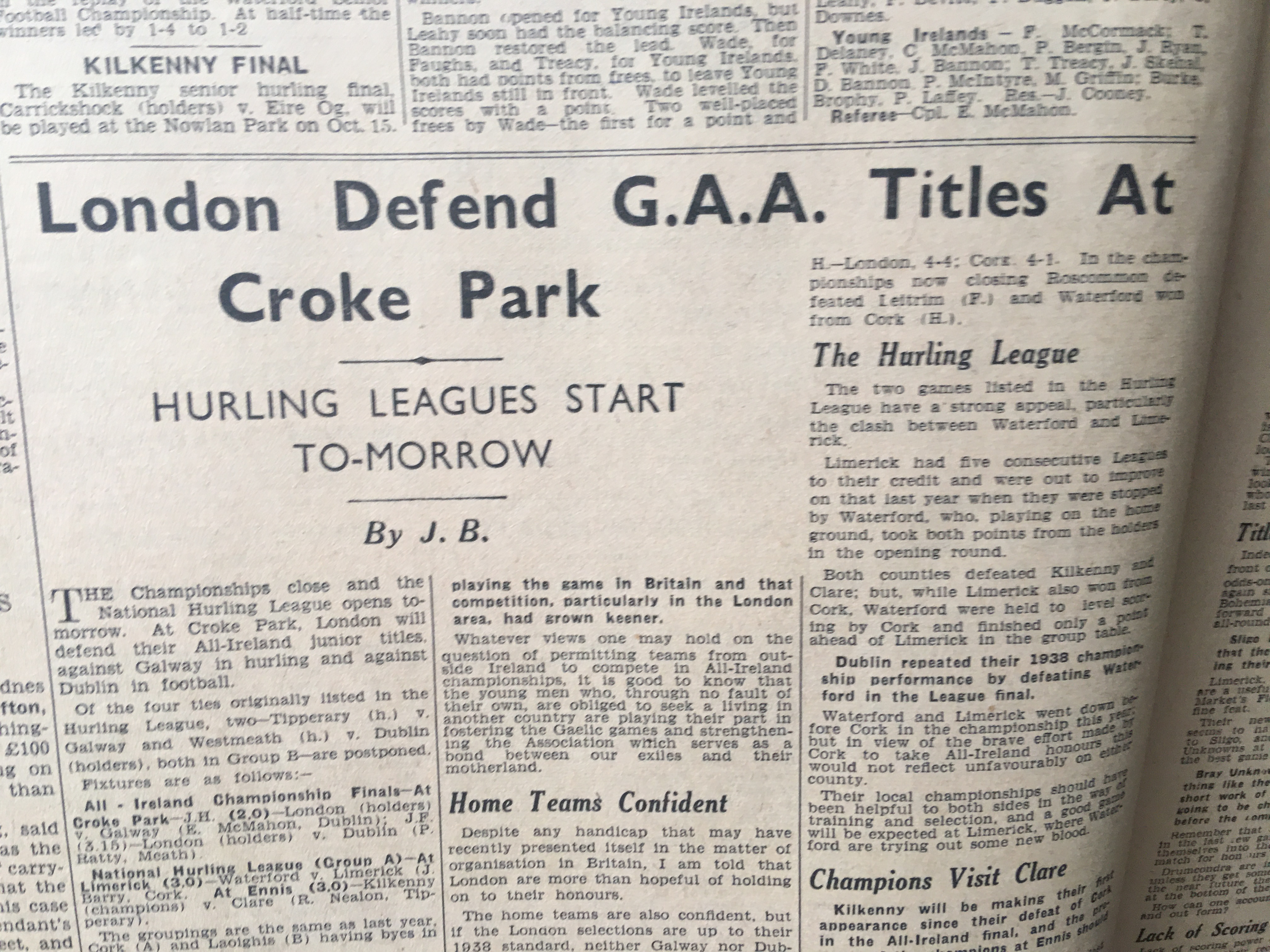 The Weekly Irish Independence 1939 Irish News, GAA Reports, Adverts, RTE Guide 16 - Image 7 of 10