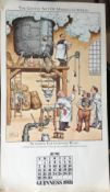 1981 Guinness Calendar Month Print John Ireland "The Gentle Art of Making Guinness" *5