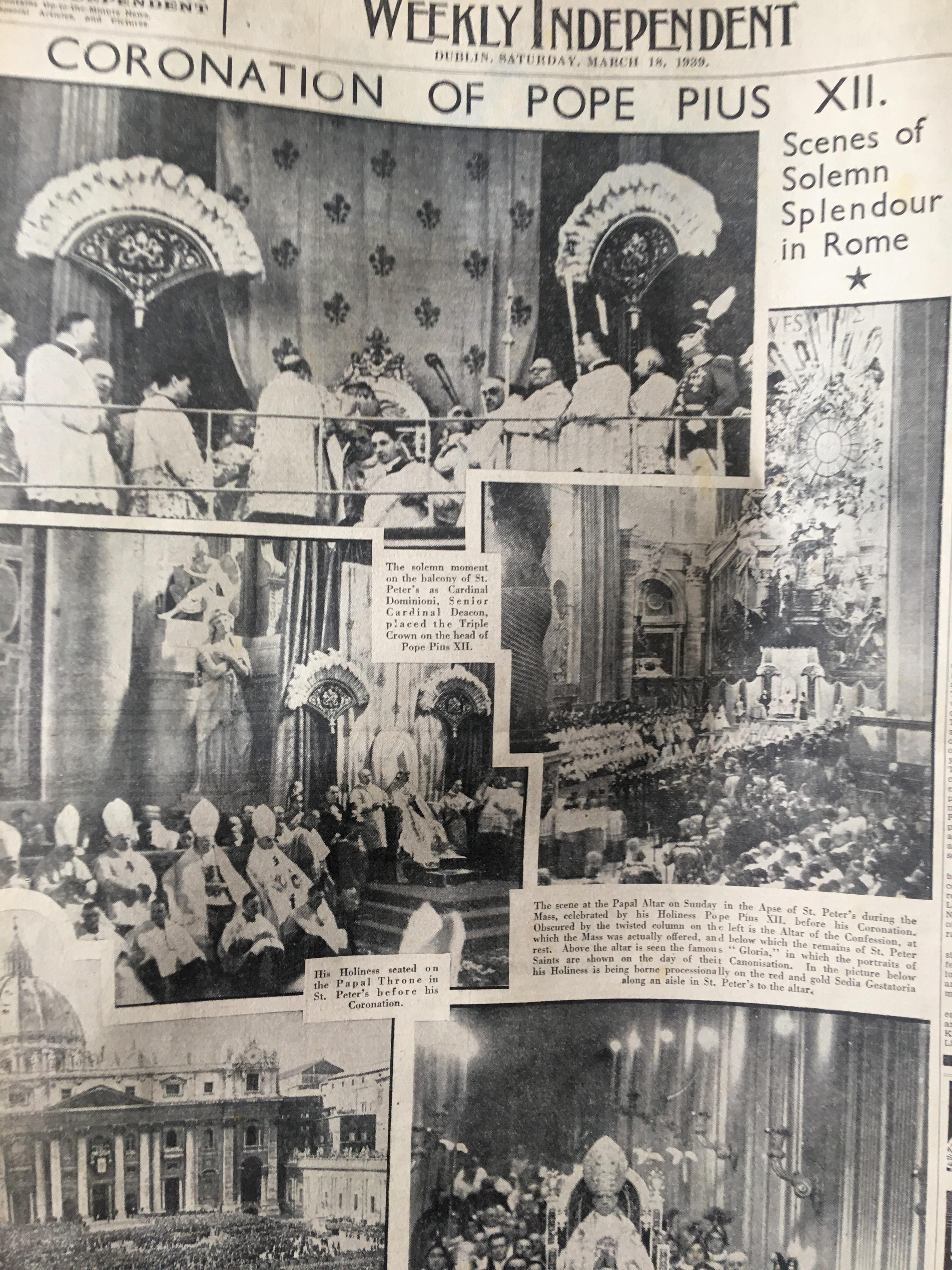 The Weekly Irish Independence 1939 Irish News, GAA Reports, Adverts, RTE Guide 9 - Image 3 of 13